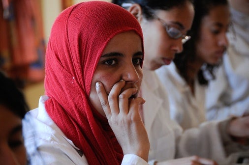 adult literacy program for young Moroccan women