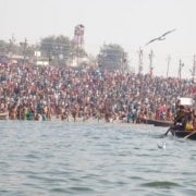 Morning dip at the Ganges
