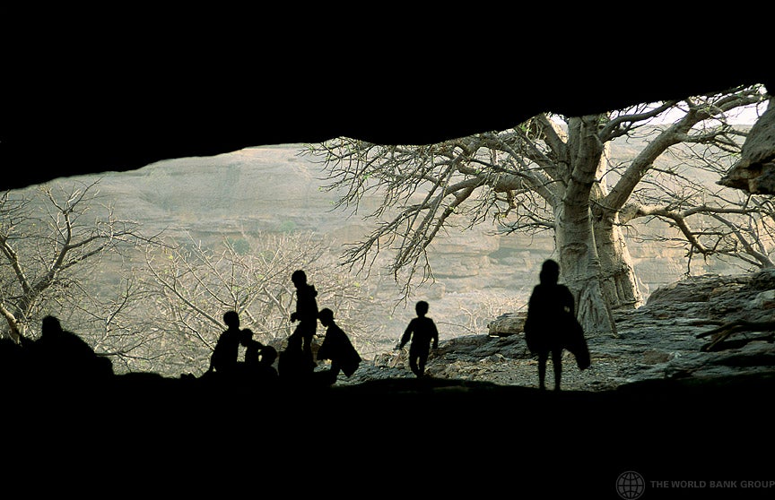 View from cave, Mali. © Curt Carnemark/World Bank