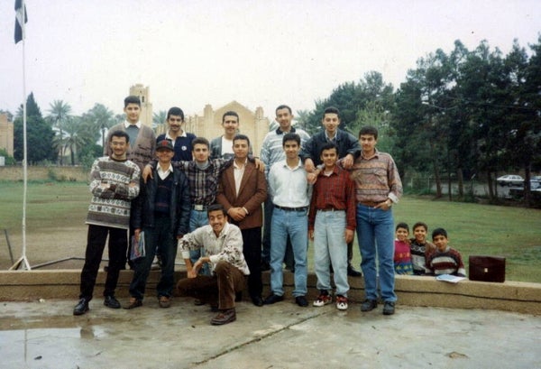 The author with his school friends at Baghdad College in Iraq. © Courtesy of Bassam Sebti