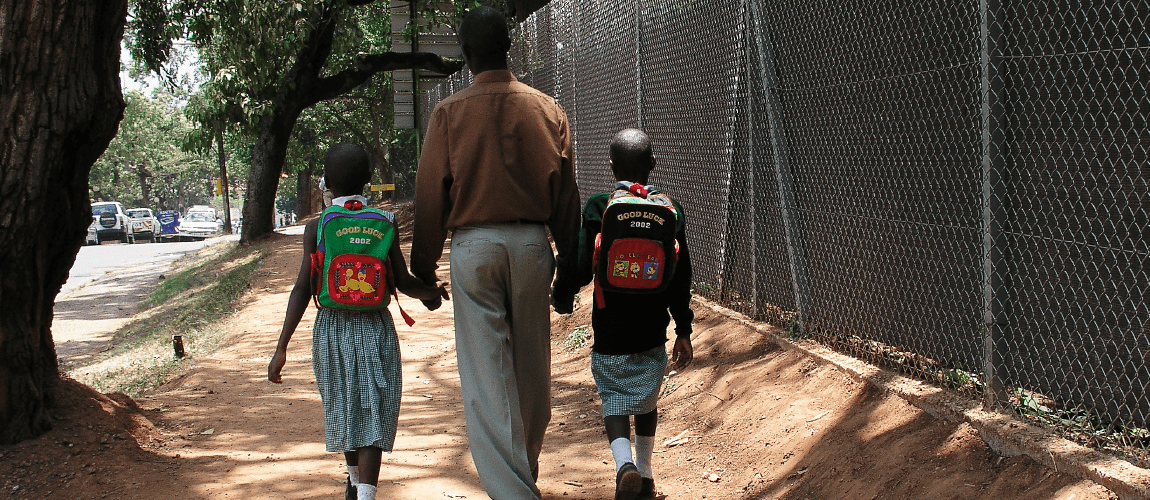 A father and his children in Mukono. Uganda. Photo: Arne Hoel / World Bank A father and his children in Mukono. Uganda. Photo: Arne Hoel / World Bank
