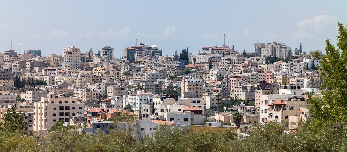 A city view of Tulkarm, the West Bank, Palestinien Territories A city view of Tulkarm, the West Bank, Palestinien Territories