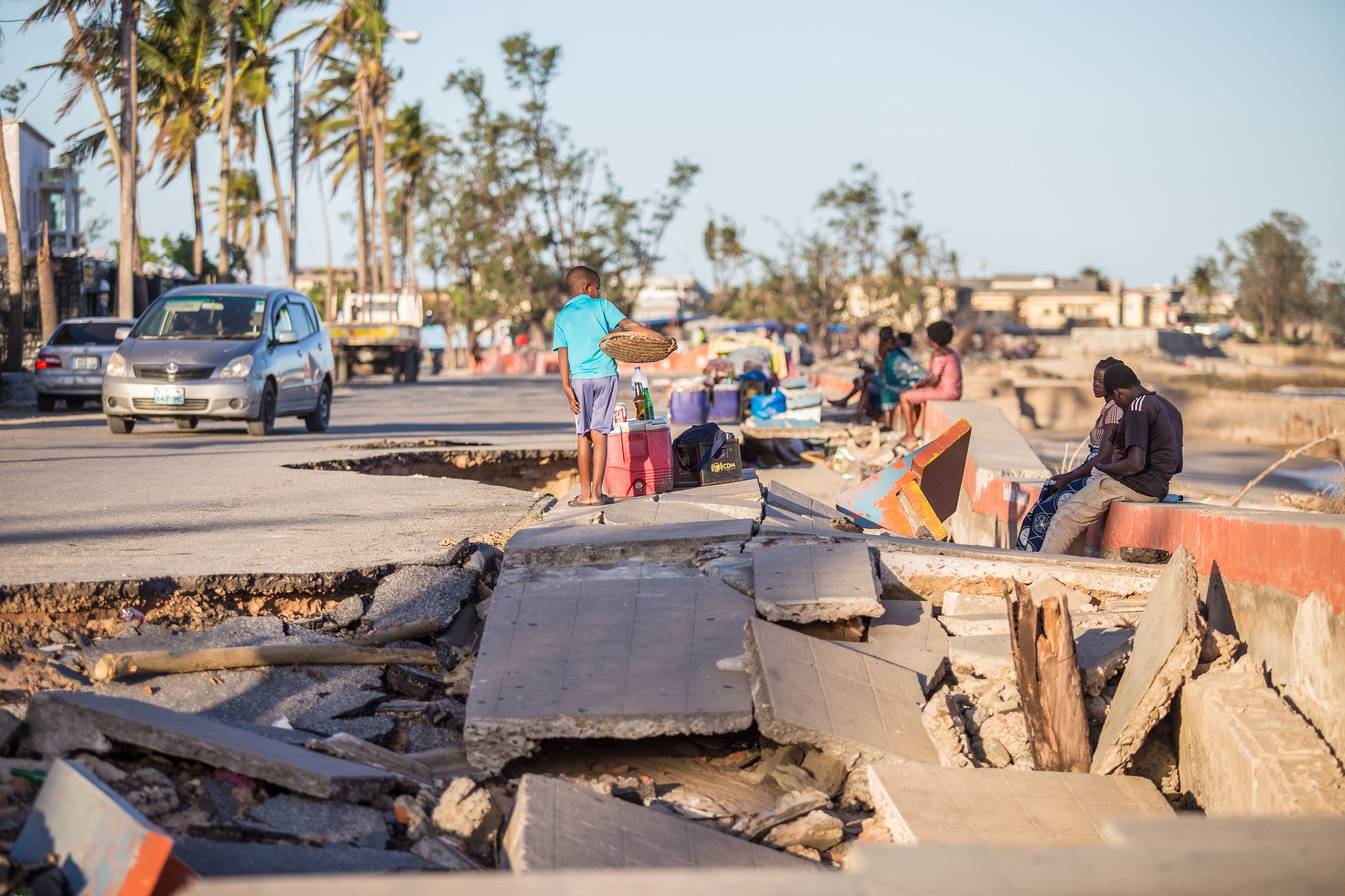 How does The World Bank initiate a rapid response to climate-related disasters?