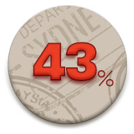 43%