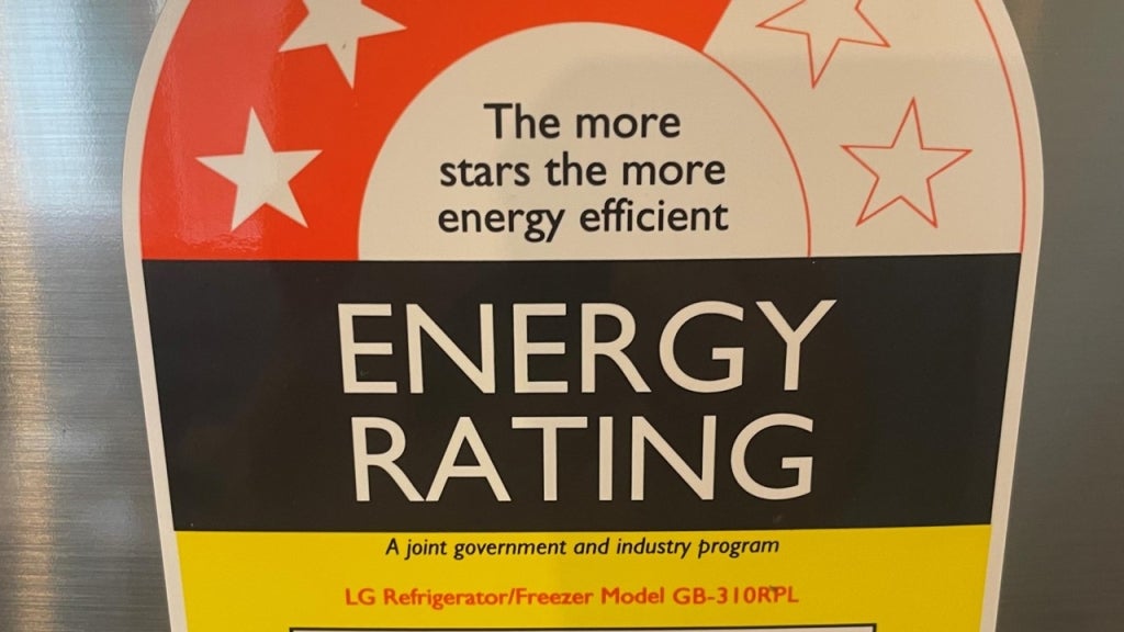 Energy efficiency labeling in appliances