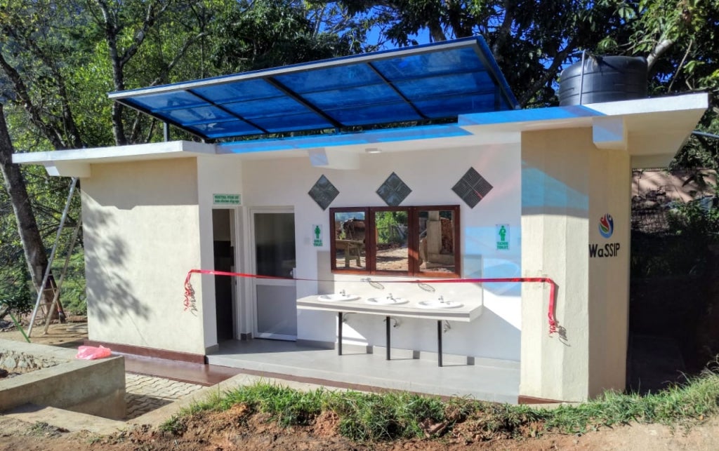 A toilet facility in Sri Lanka