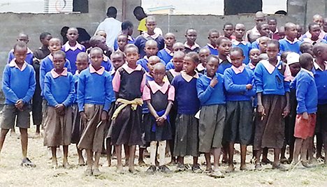 Kids at the Oloirowua Primary School in Suswa, Kenya. 