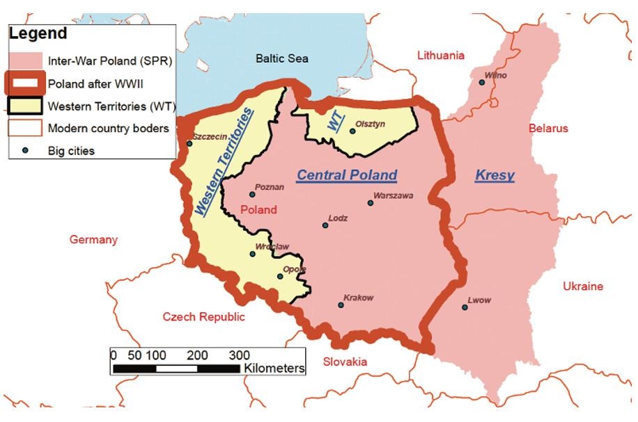 Poland?s territorial change after WWII 