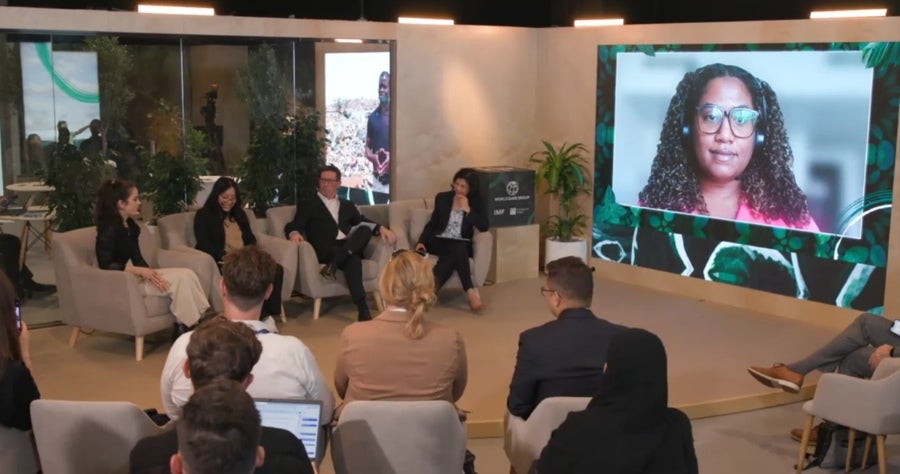 The Youth Innovation Challenge open table session at COP28 in Dubai