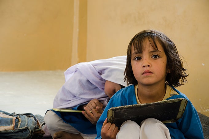 A little girl in Balochistan, Pakistan, who now receives a quality education thanks to World Bank support. A-beneficiary-of-balochistan-education-project