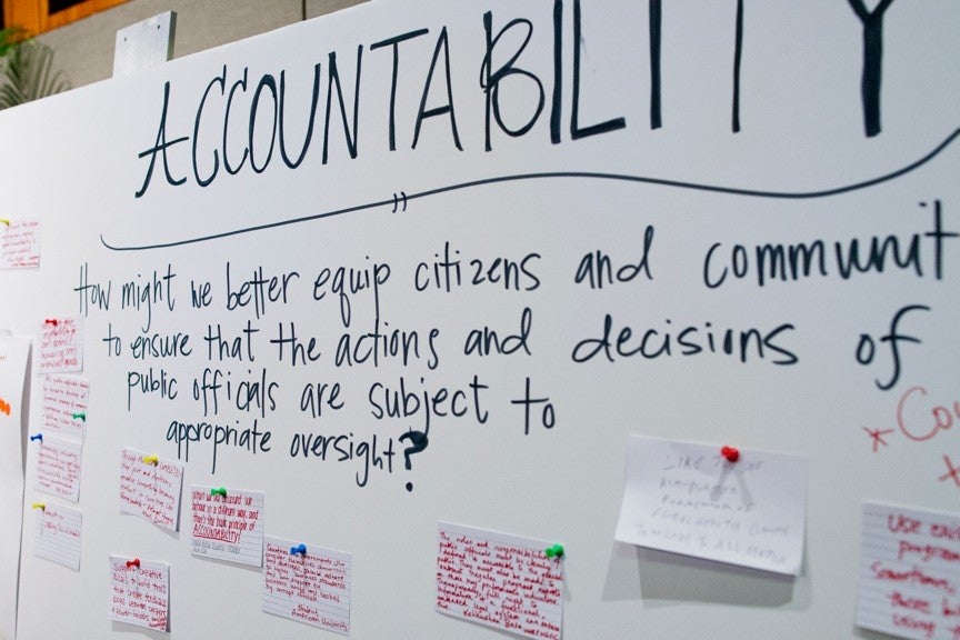Equipping public policy with monitoring and evaluation that invite citizen feedback Charting Accountability in Public Policy and Development