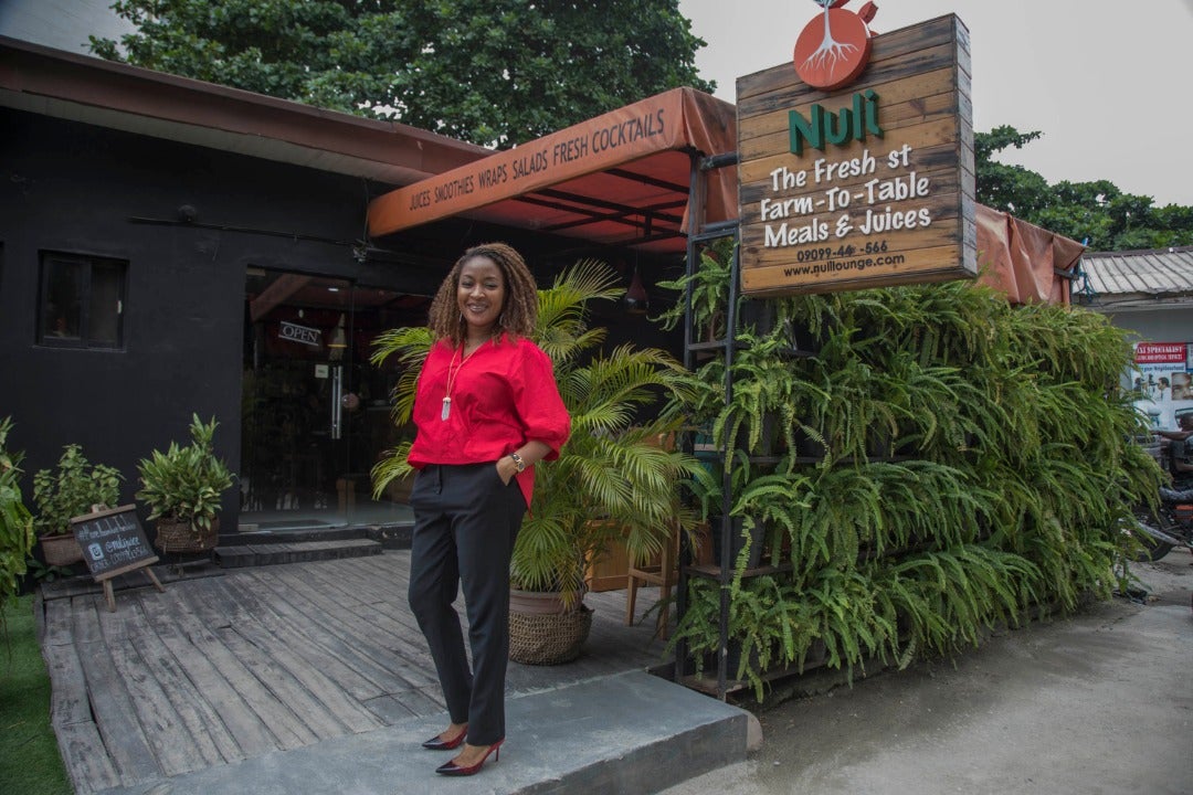 Ada Osakwe, owner of Nuli Juice in Nigeria, was forced to close shops and send workers home because of the pandemic. Photo courtesy of Nuli Juice