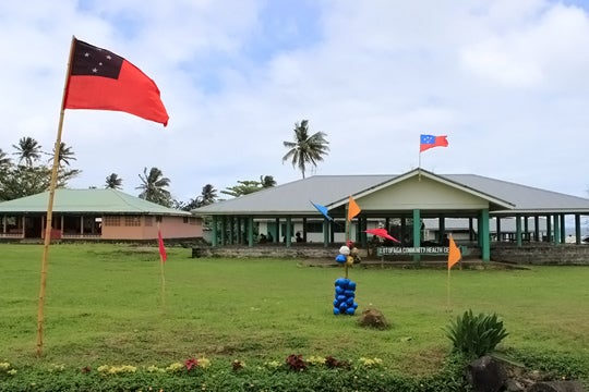 New community buildings in Samoa