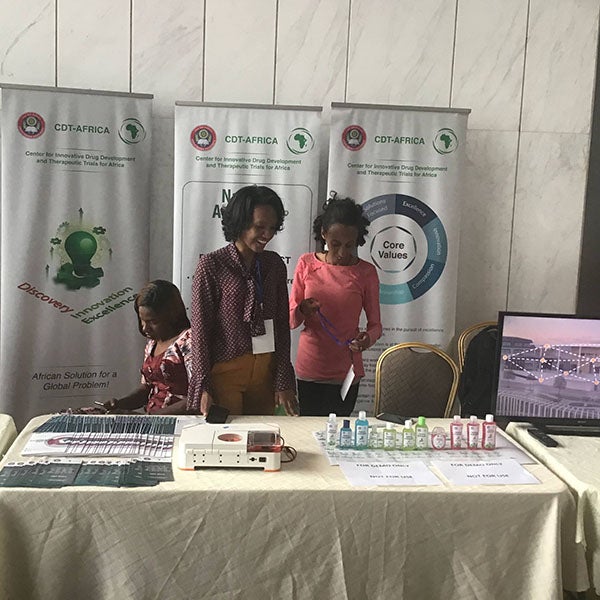 CDT-Africa at the Africa Innovation Week with some products in display at the African Union (Oct/Nov 2019)
