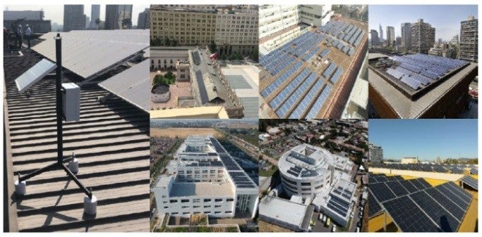 Estaciones de medición solar- PhiNet en el piloto Blockchain de Chile (año 2019)
