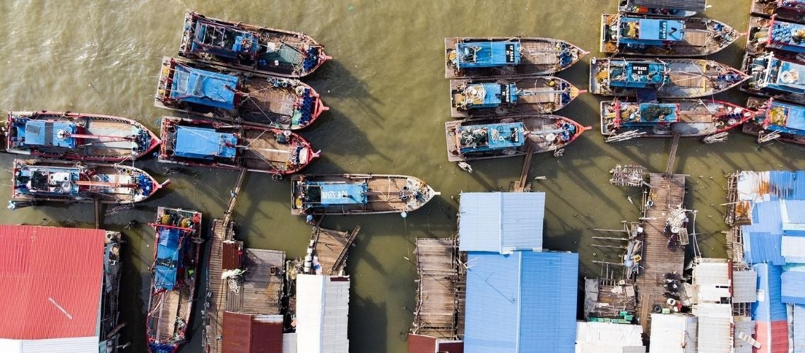 Boats on the harbour