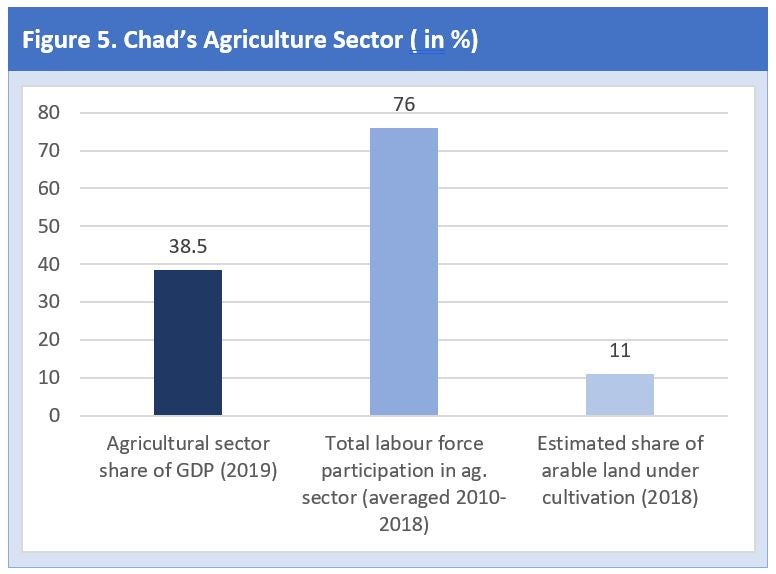 Figure 5. Chad?s Agriculture Sector ( in %)