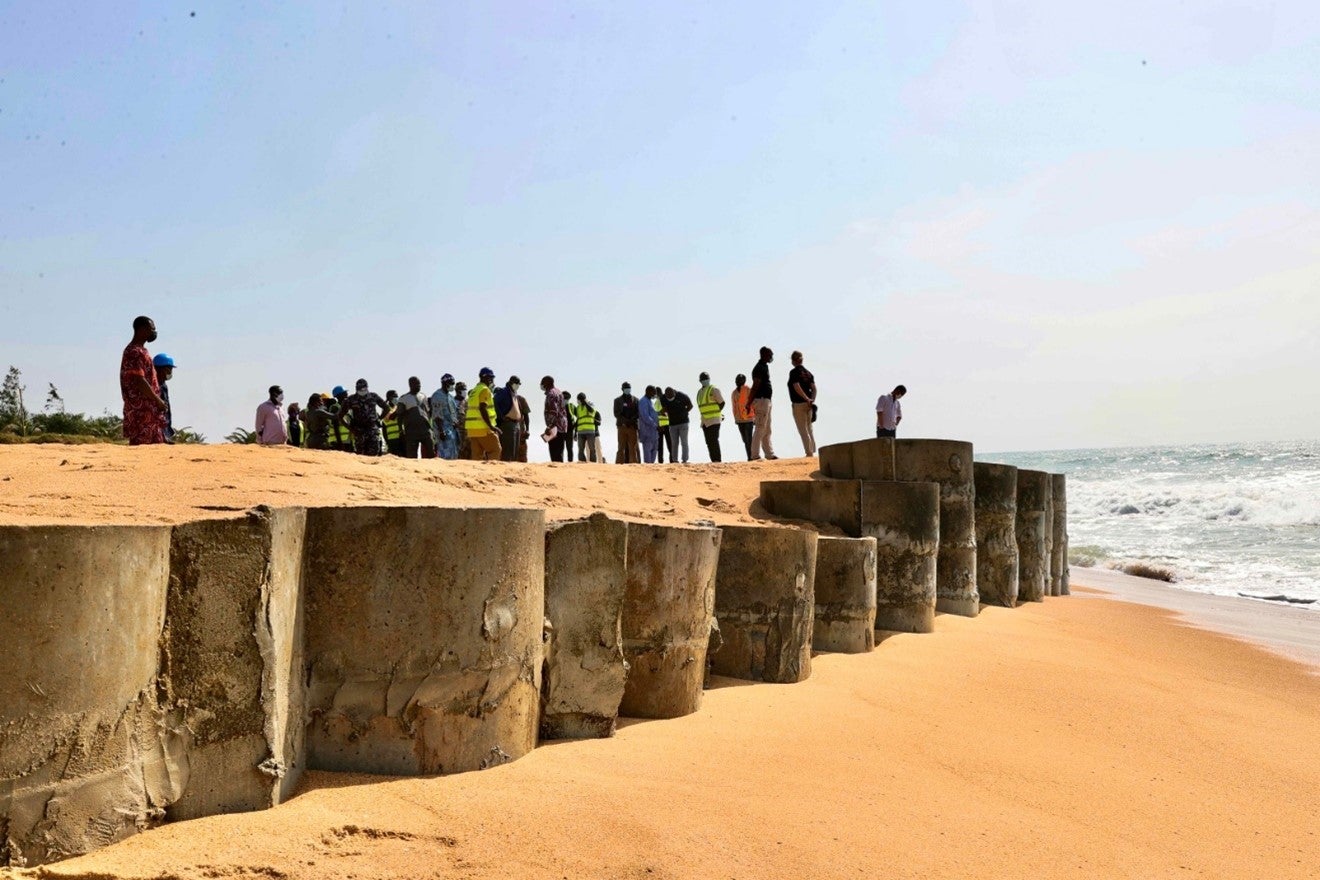 For all Africans living the reality of climate change, we need to reinforce our collective efforts and turn this crisis into an opportunity. In picture: Coastal defences in Senegal. 