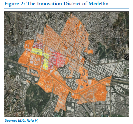 The innovation district of Medellin