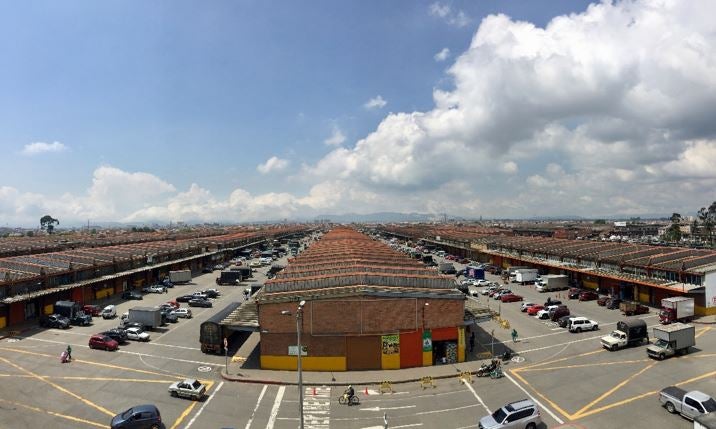 Picture of Corabastos Market showing warehouses Picture of Corabastos Market showing warehouses