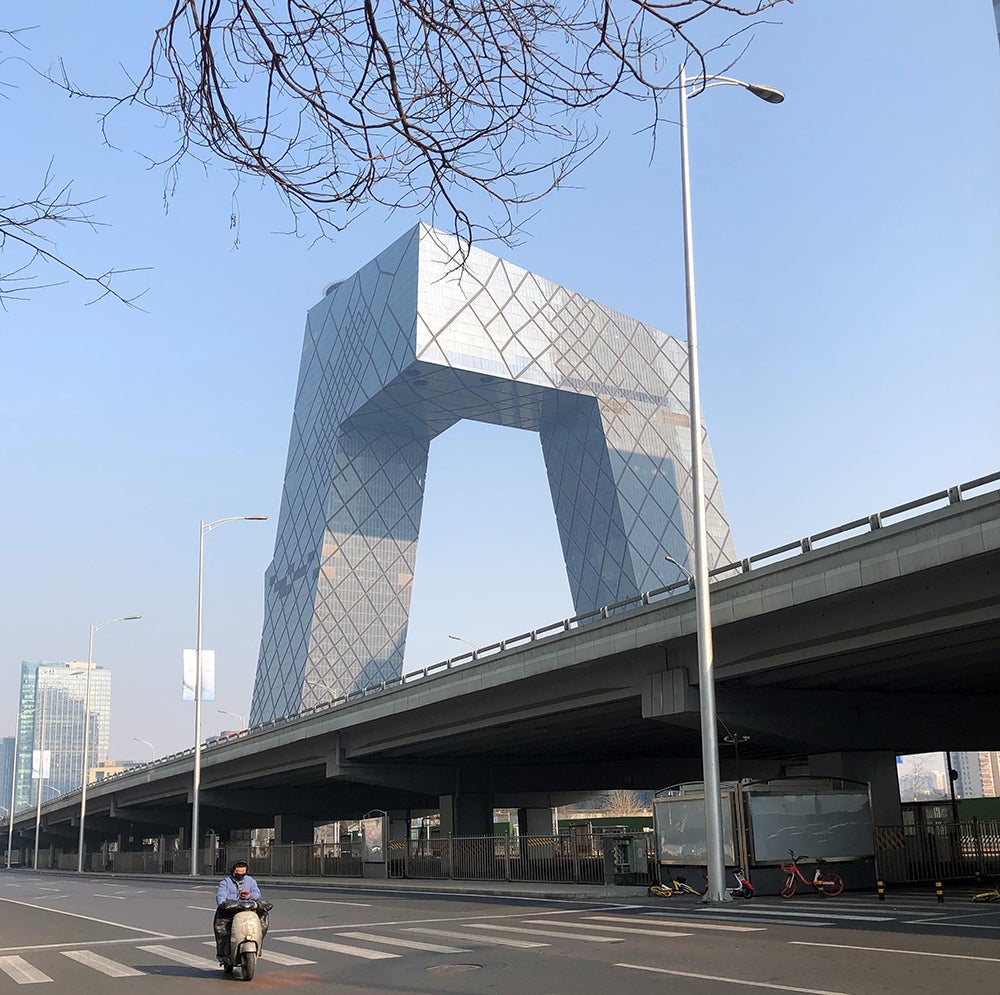 Empty street in Beijing. Photo: Barjor Mehta/World Bank