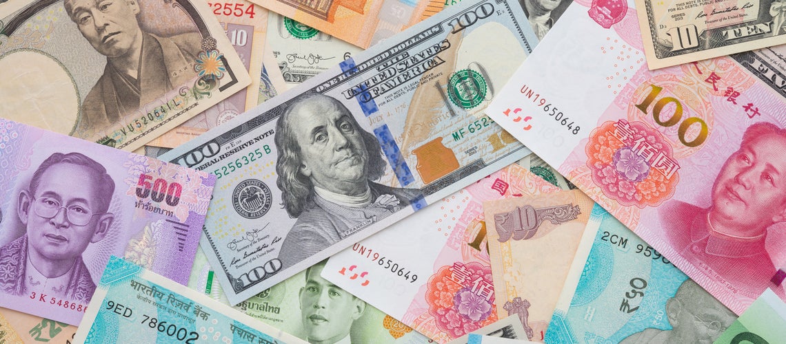 A collection of world currencies | © shutterstock.com