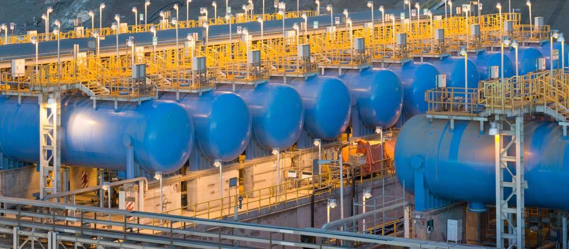 Reverse osmosis equipment in a desalination plant. Photo: Jose Luis Stephens/Shutterstock Reverse osmosis equipment in a desalination plant. Photo: Jose Luis Stephens/Shutterstock