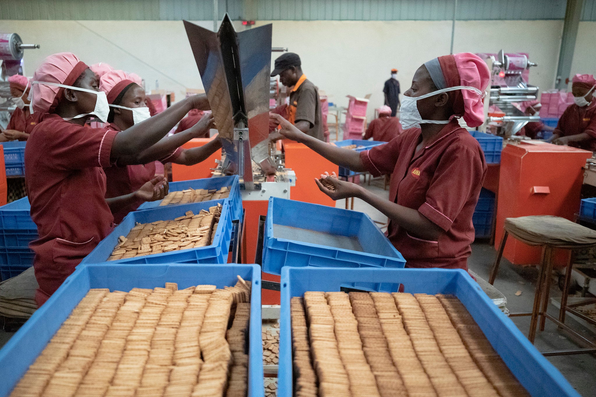 Women working in factory in Rwanda 2019 Women working in factory in Rwanda 2019
