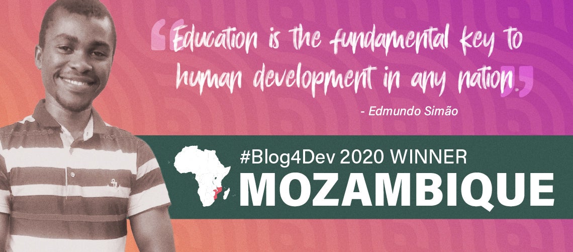 Edmundo Simão, Blog4Dev Mozambique winner Edmundo Simão, Blog4Dev Mozambique winner