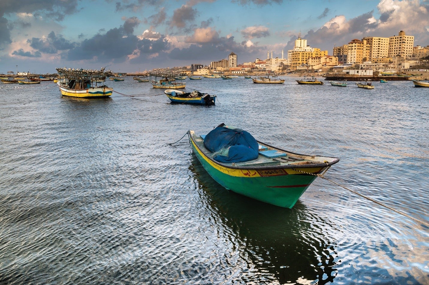 Bateaux de pêche dans la bande de Gaza. Photo : Shutterstock.com