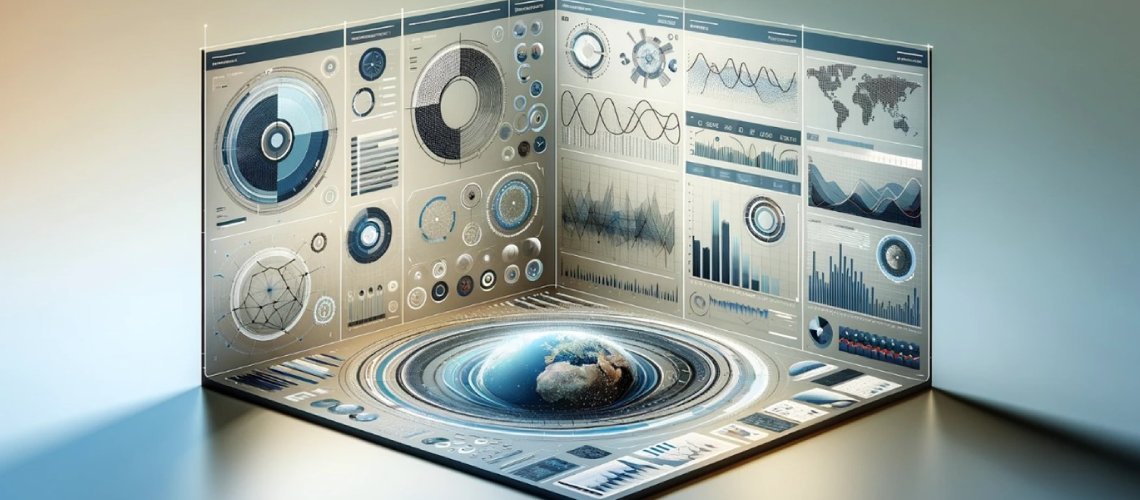 Artificial Intelligence and data visualized Artificial Intelligence and data visualized