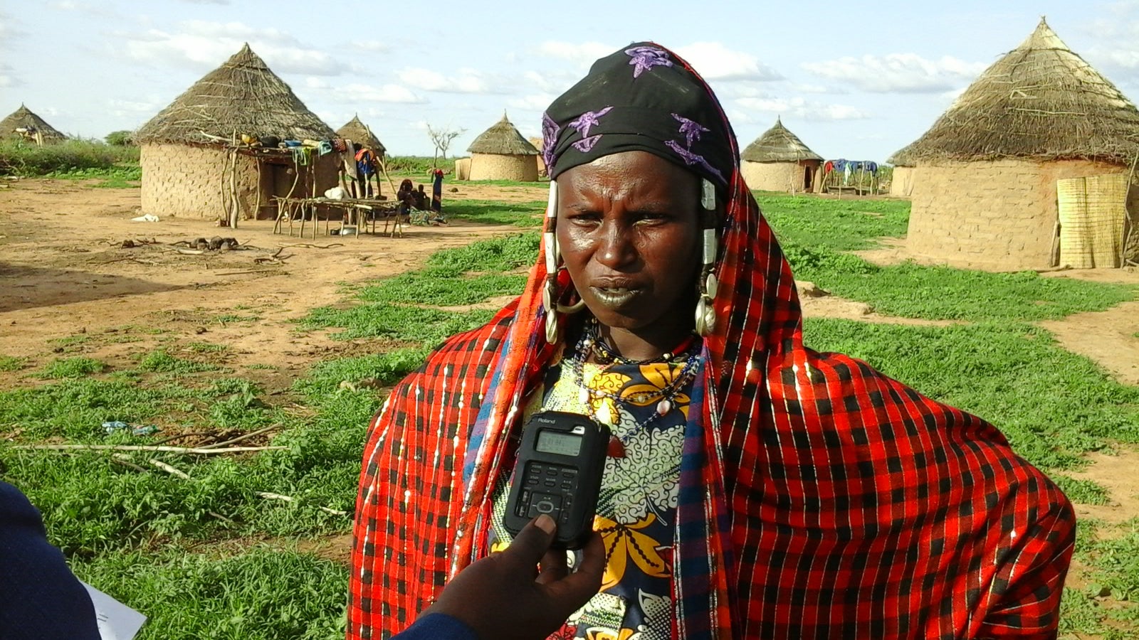 Hanassa Hamadou Diallo, une éleveuse du village de Tagha, au Burkina Faso. © Dicko Hama