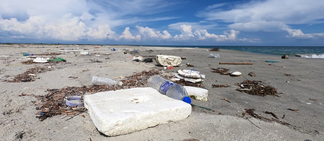 Plastic pollution on beach, Talaimannar, Sri Lanka. Photo: Petr Sejkora/Shutterstock.com Plastic pollution on beach, Talaimannar, Sri Lanka. Photo: Petr Sejkora/Shutterstock.com