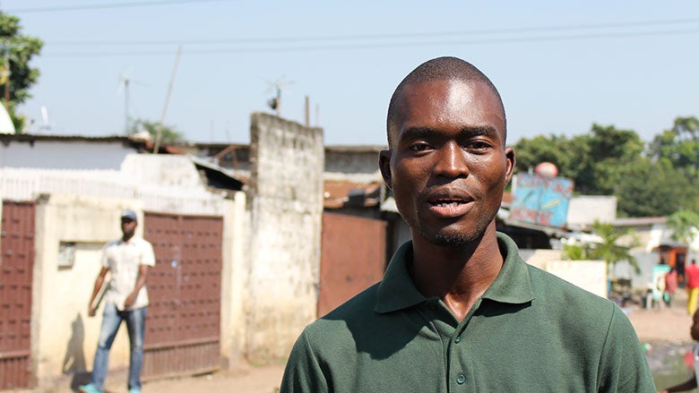 Christ Mboungou, cartographe local du quartier Moukoundzi-Ngouaka confie qu?il souhaite utiliser les compétences qu?il a acquises dans l?initiative Open Cities pour cartographier les risques climatiques dans son quartier et développer des infrastructures plus résilientes.