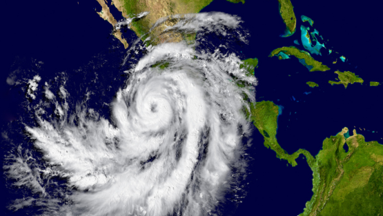 Satellite image showing Hurricane over the Caribbean region. Satellite image showing Hurricane over the Caribbean region.