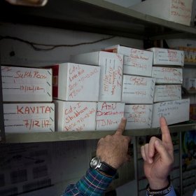 Medicines stocked in Dispensary in Okhla, Delhi, India 