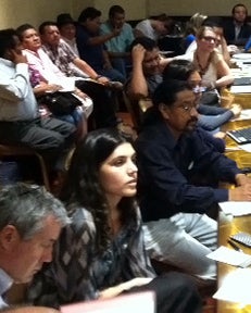 The room was filled for a Mesoamerican representatives meeting in Guatemala