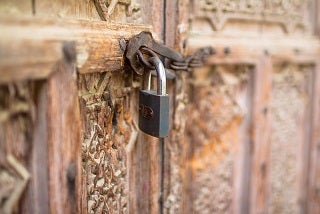 locked away for safekeeping