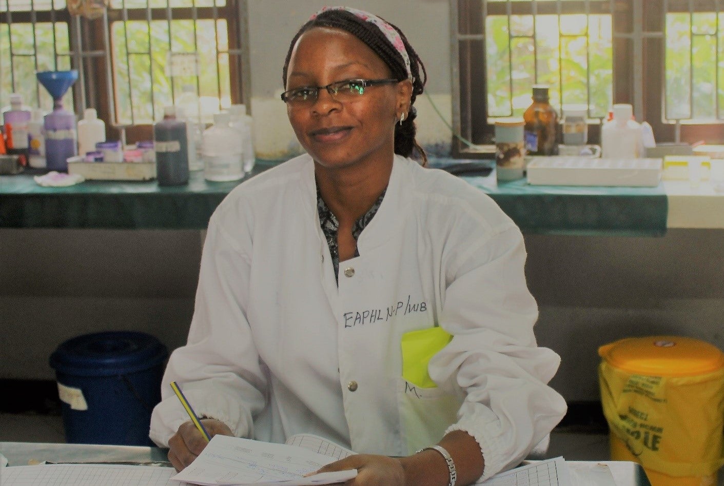 Laboratory professional at the World Bank supported Malindi Referral Hospital Laboratory.