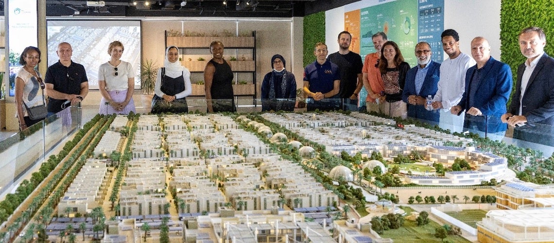 The Sustainable City in Dubai, constructed by Diamond Developers, is a private sector real estate company that is spearheading the sustainable building movement.