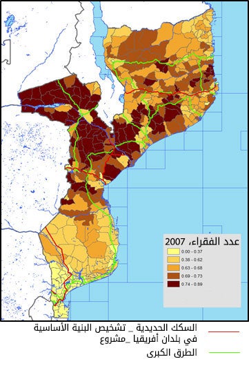 Mozambique - poverty map Image