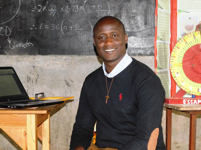 Peter Tabichi, the 2019 Winner of the Global Teacher Prize. Photo © Global Teacher Prize 
