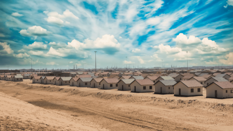 Government low cost housing in Walvis, Namibia