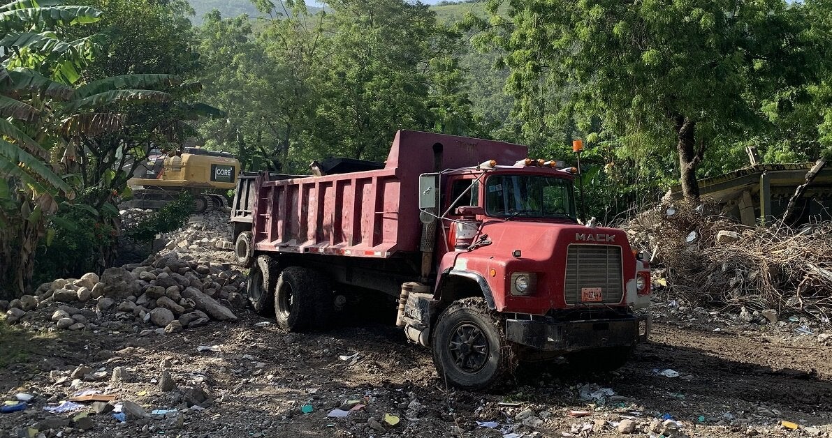 Truck, Haiti, post-earthquake