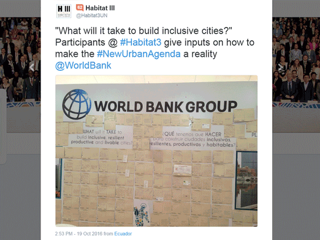 Postcards from Quito on the New Urban Agenda (World Bank Group) Postcards from Quito on the New Urban Agenda (World Bank Group)