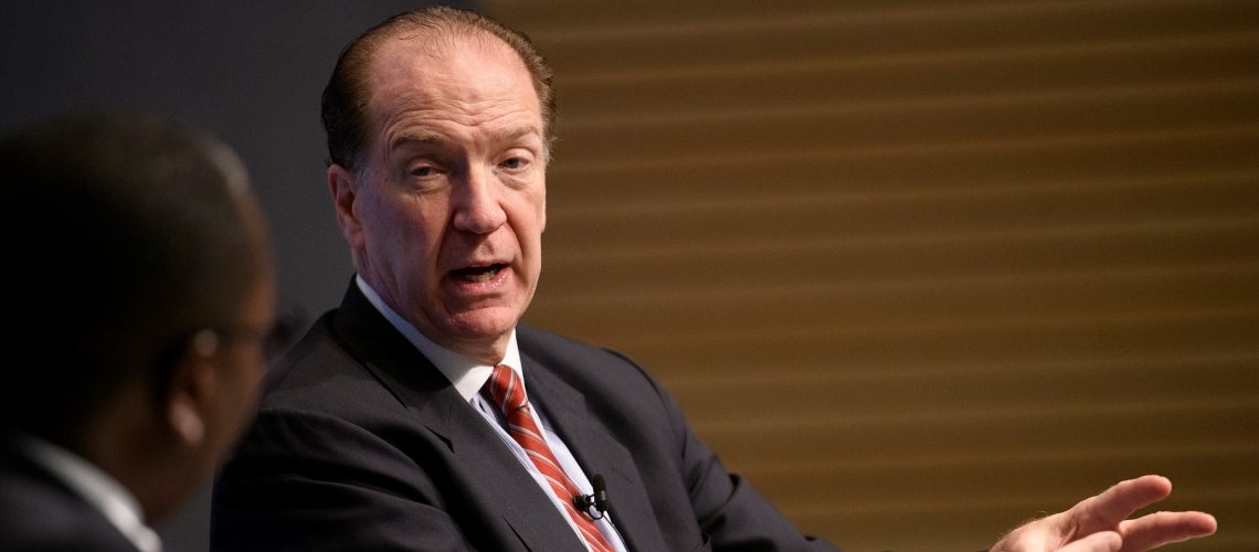 Presidente del Grupo Banco Mundial, David Malpass. Foto: © Banco Mundial Presidente del Grupo Banco Mundial, David Malpass. Foto: © Banco Mundial