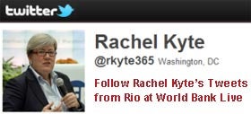 Follow Rachel Kyte's Tweets from Rio at Live.WorldBank.org