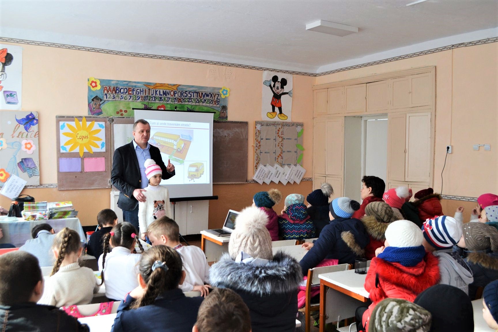 Road Safety Training in a Local School of Moldova