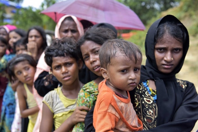 Children in Rohingya camp in Cox’s Bazar in Bangladesh Children in Rohingya camp in Cox?s Bazar in Bangladesh