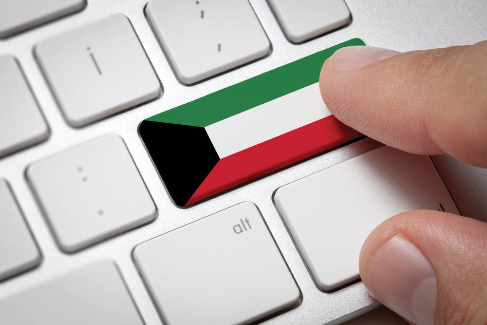 Keyboard with Kuwait flag